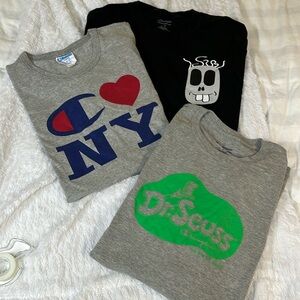 3 Champion graphic tees size XL